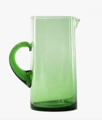 *Beidi glass green pitcher