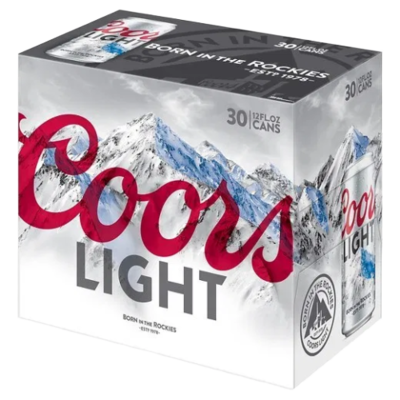 Coors Light 30 Pack (Can)