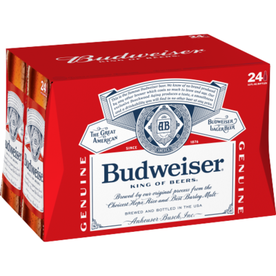 Budweiser 24 Pack (Bottle)