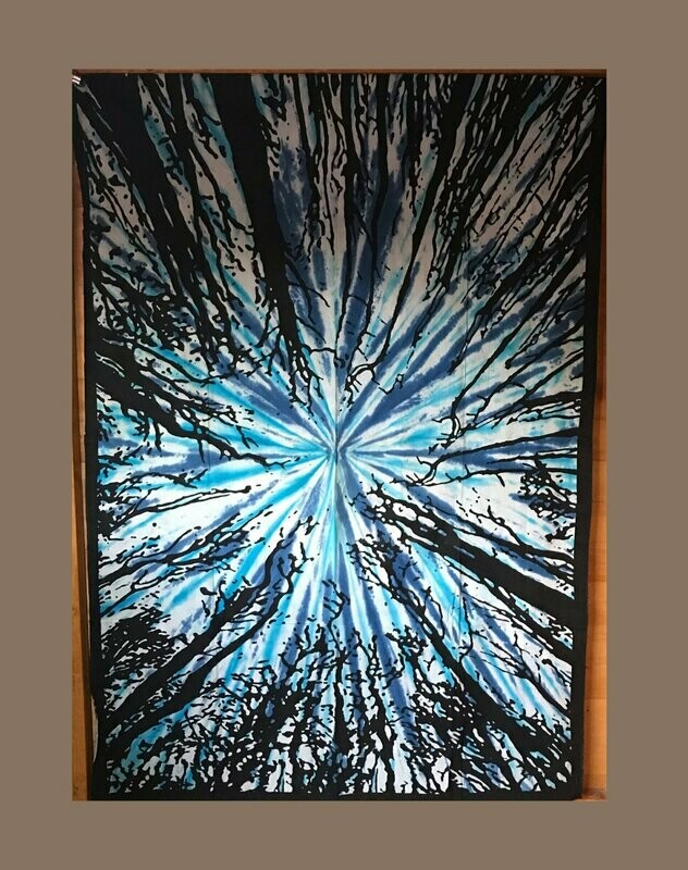 Tree Sky View Throw, Wall Hanging Single - Blue