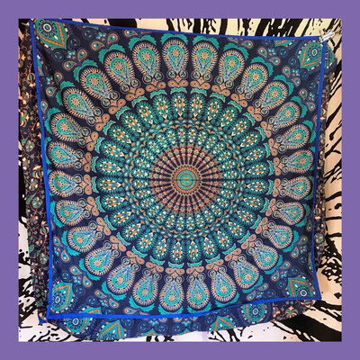 Large Mandala Floor Cushion Cover 90cm (apx) 