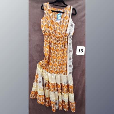 Recycled Sari Summer Dress -Small- #15