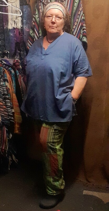 SG - Short Sleeved 100% Cotton Shirt - Denim Blue - 60" Chest/Bust