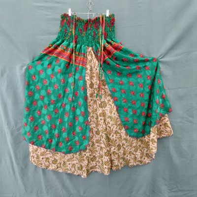 SG - Recycled Sari Boob Tube Dress or Elasticated Skirt