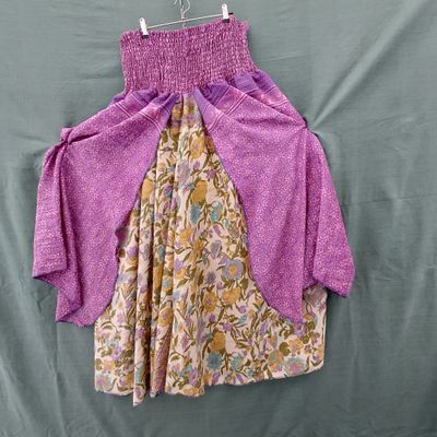SG - Recycled Sari Boob Tube Dress or Elasticated Skirt