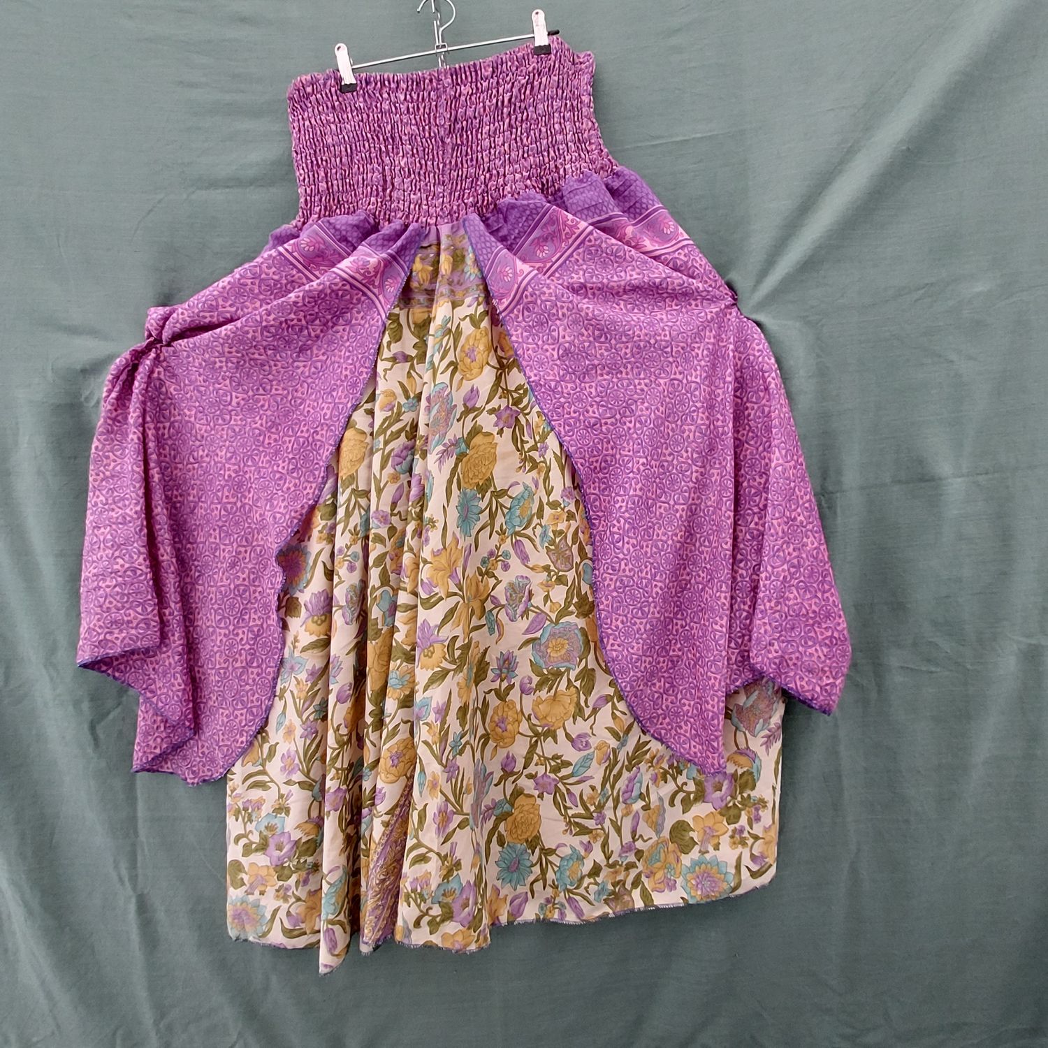 SG - Recycled Sari Boob Tube Dress or Elasticated Skirt