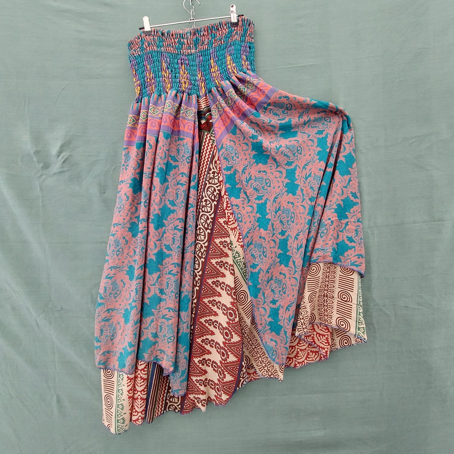SG - Recycled Sari Boob Tube Dress or Elasticated Skirt