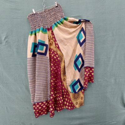 SG - Recycled Sari Boob Tube Dress or Elasticated Skirt