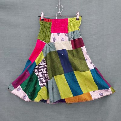 Hippieshed Original - Kids Patchwork Cotton Dress/Skirt