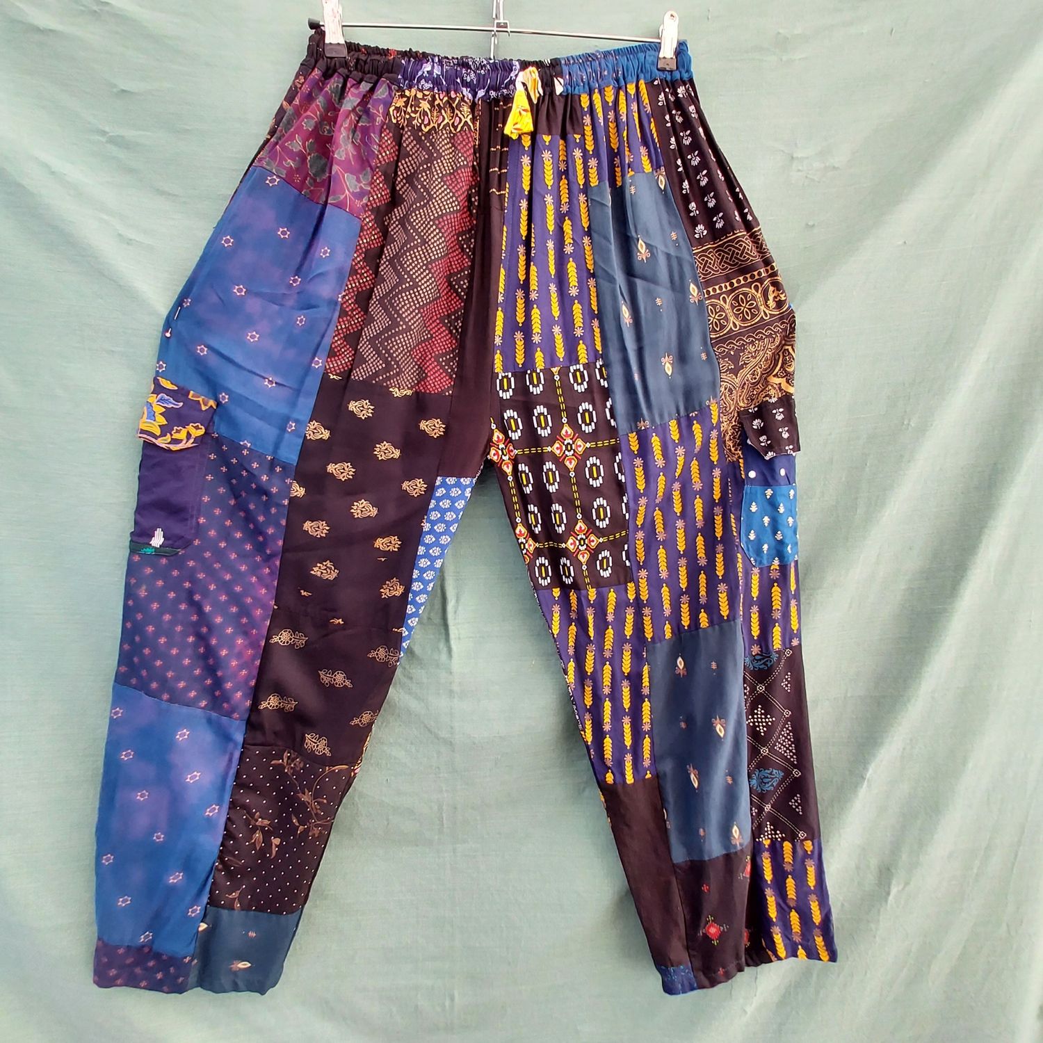SG - Lightweight Patchwork Trousers - Dark Blue Mix
