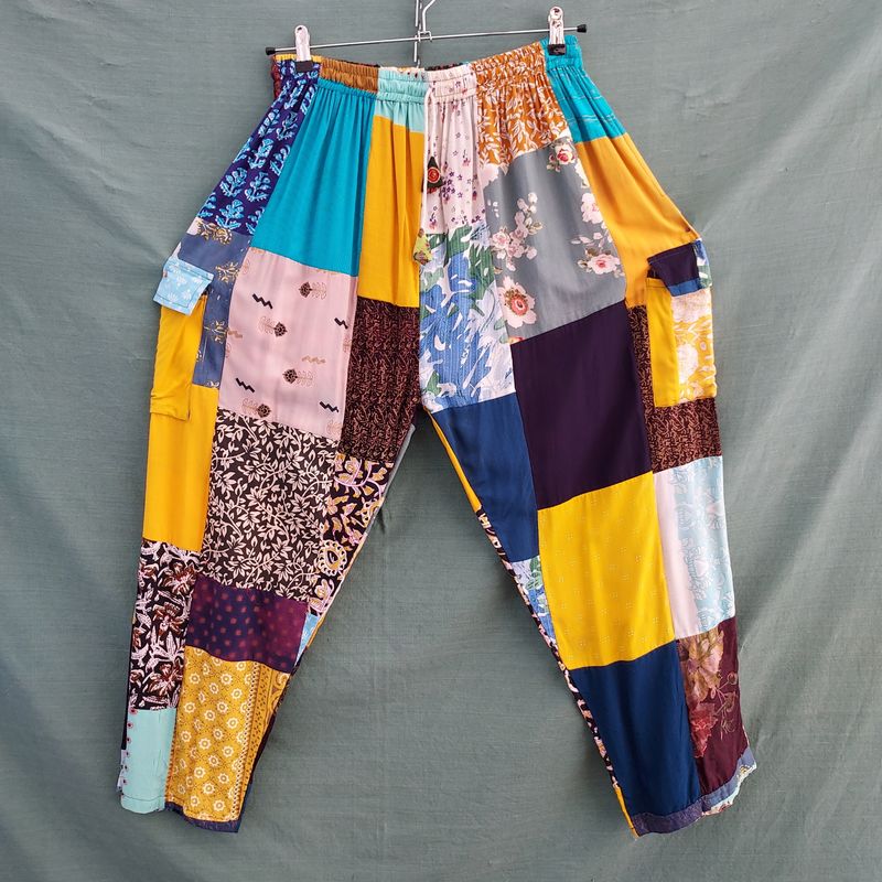 SG - Lightweight Patchwork Trousers - Yellow Mix