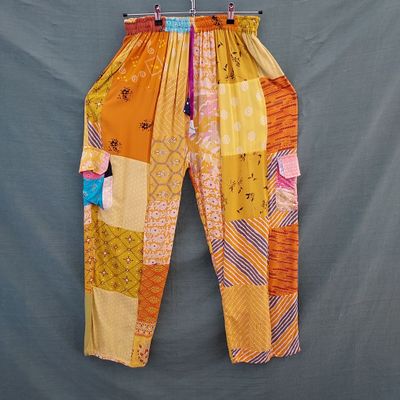 SG - Lightweight Patchwork Trousers - Yellow Mix