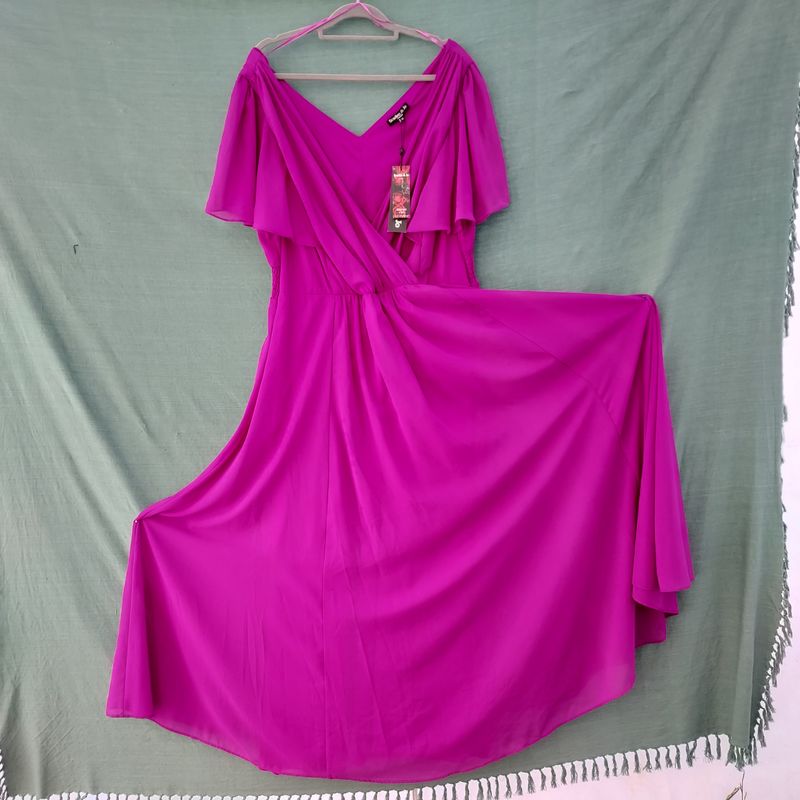 SG - BNWT - Dusty Pink/Purple Full and Flowy Long Dress
