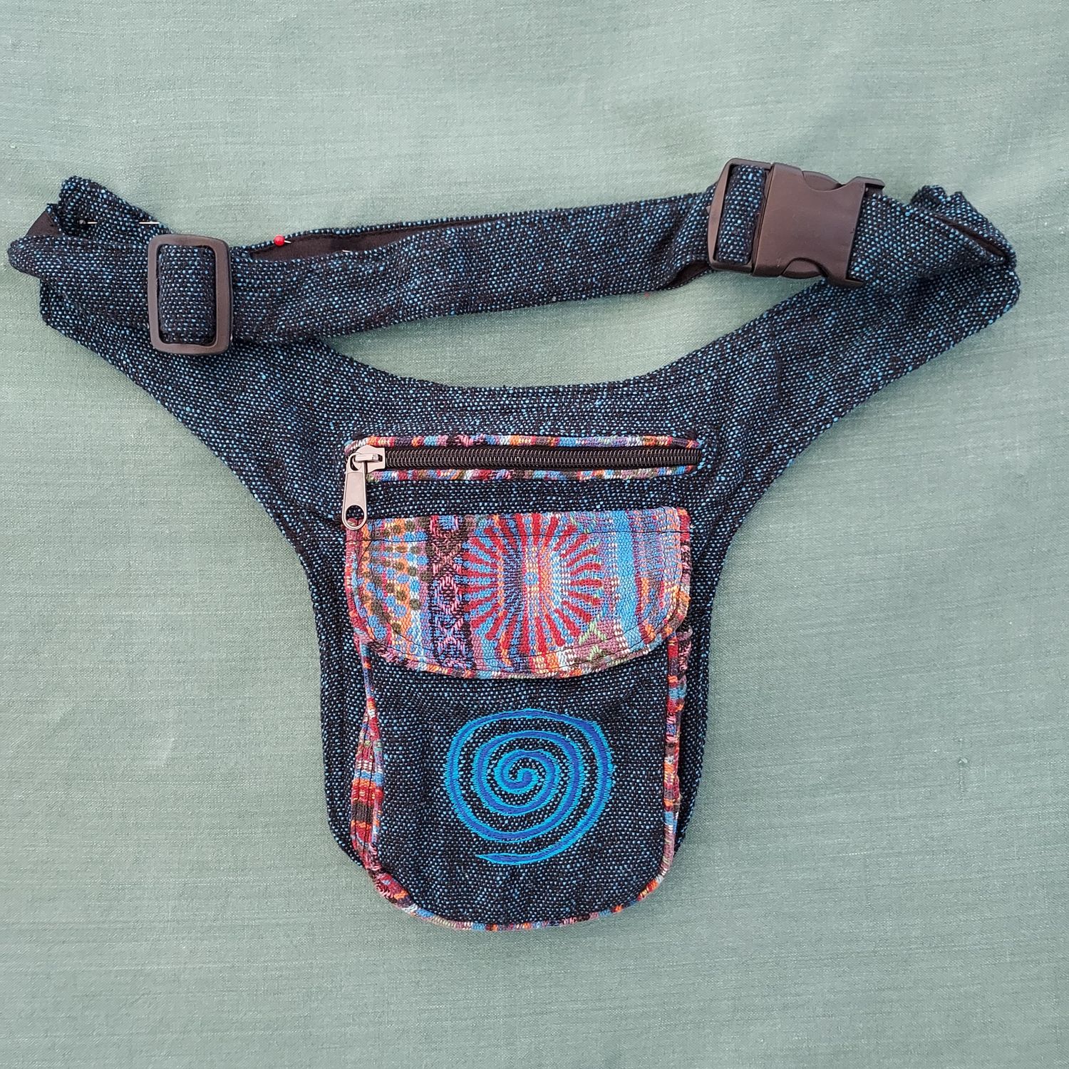 Money Belt Hip Bag Blue