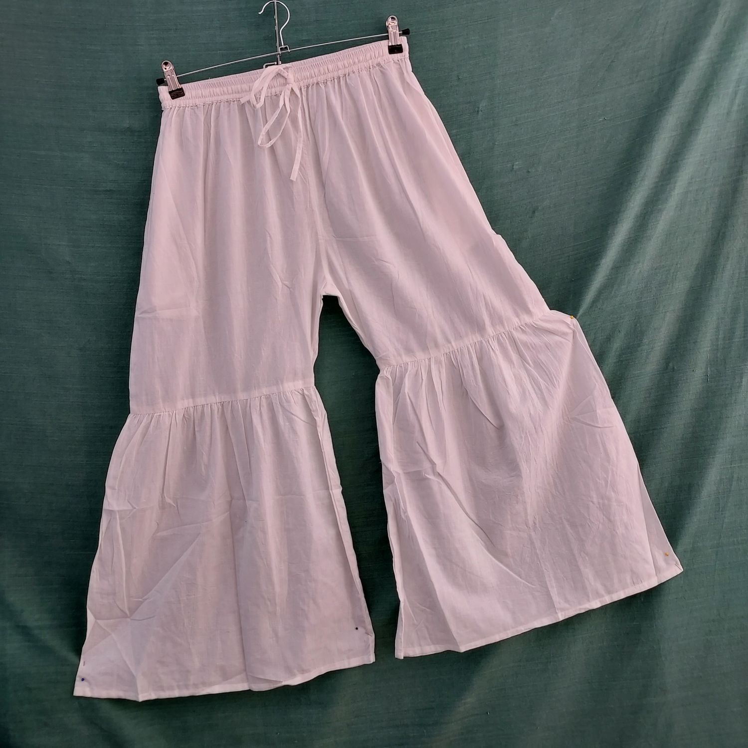100% Cotton White Bloomers L -  58" Hip