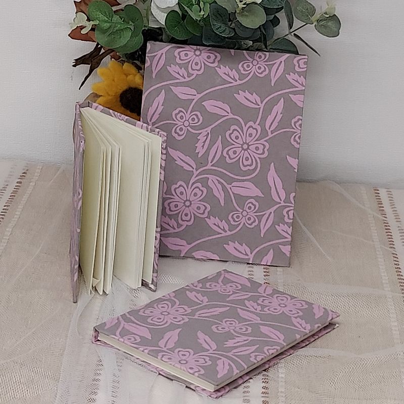 Handmade Recycled Notepad & Sketchbook Set – Pack of 3 Grey