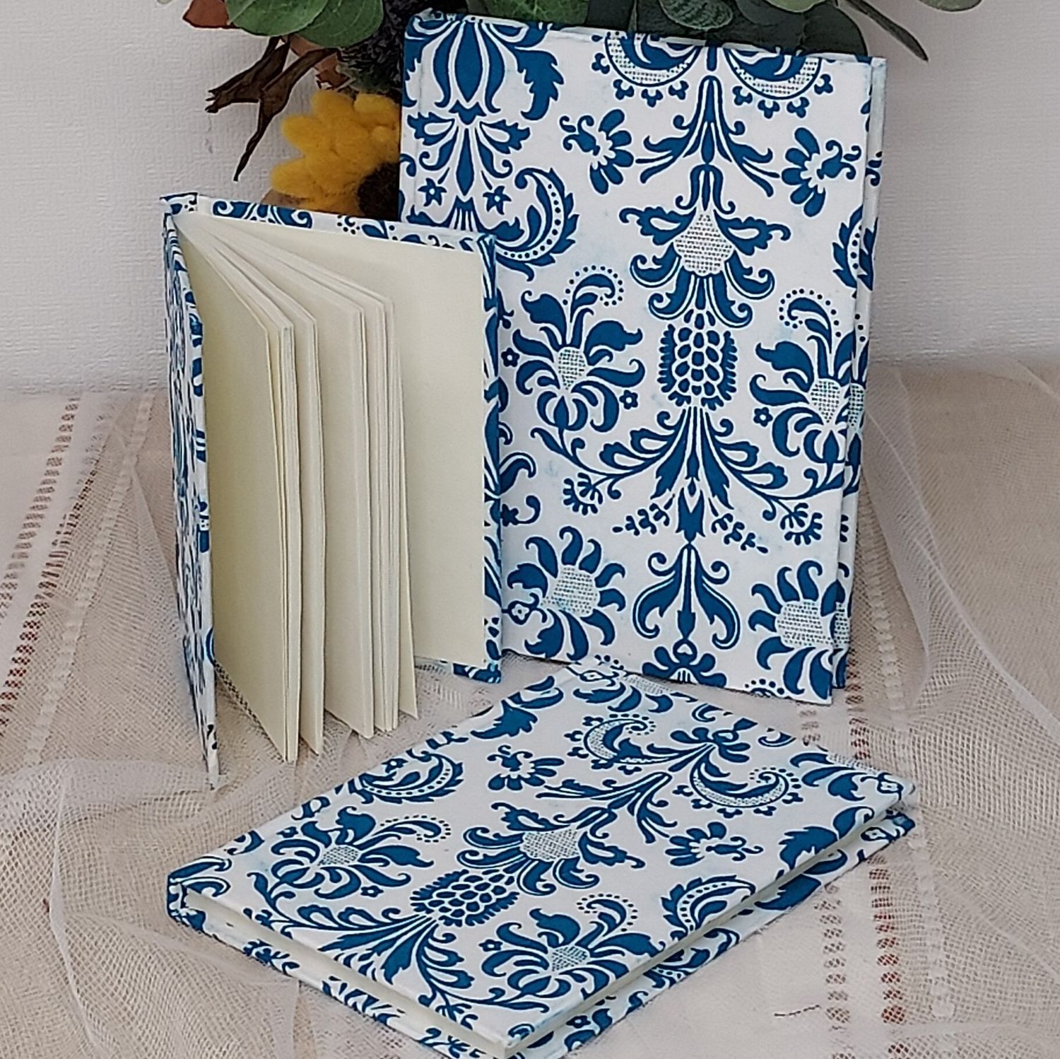 Handmade Recycled Notepad & Sketchbook Set – Pack of 3 Filligree