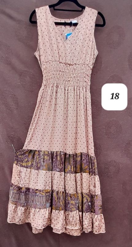 Recycled Sari Summer Dress SMALL- size 6-10