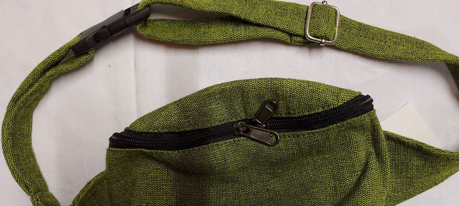 Olive Green Traditional Bum Bag