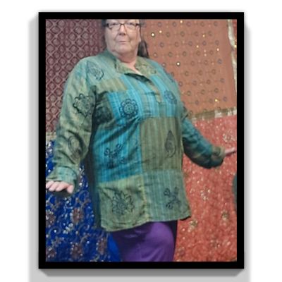 4XL Medium Weight, Long Sleeve, Grandad Shirt-Green 4XL Medium Weight, Long Sleeve, Grandad Shirt-Green