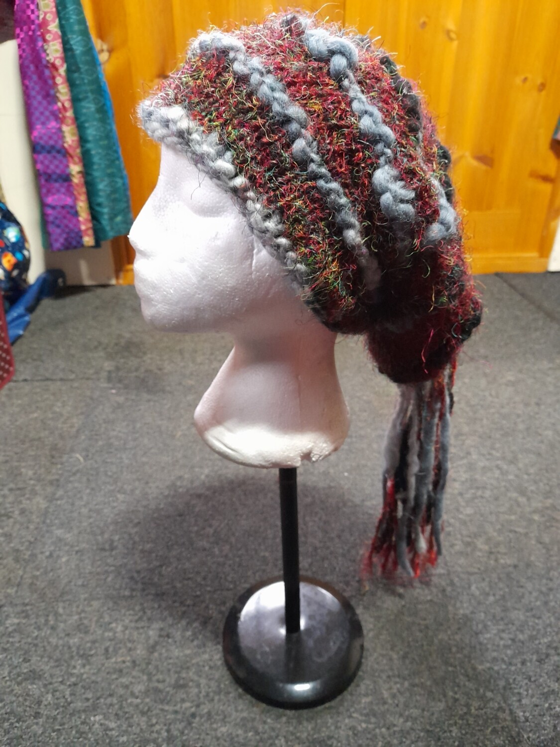 Awesome Hat - 100% Recycled Silk - Black/Grey Multi Awesome Hat - 100% Recycled Silk - Black/Grey Multi