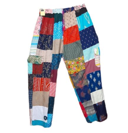Lightweight Patchwork Trousers - Red/Blue#5 Lightweight Patchwork Trousers - Red/Blue#5