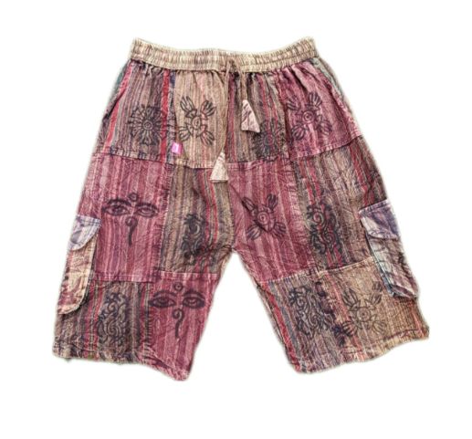 Red Clay Patchwork Shorts  44"-46" Hip