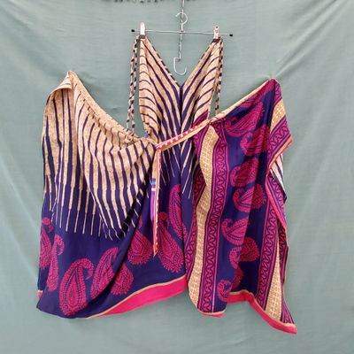 Recycled Sari Playsuit - Fits all Goddesses Recycled Sari Playsuit - Fits all Goddesses