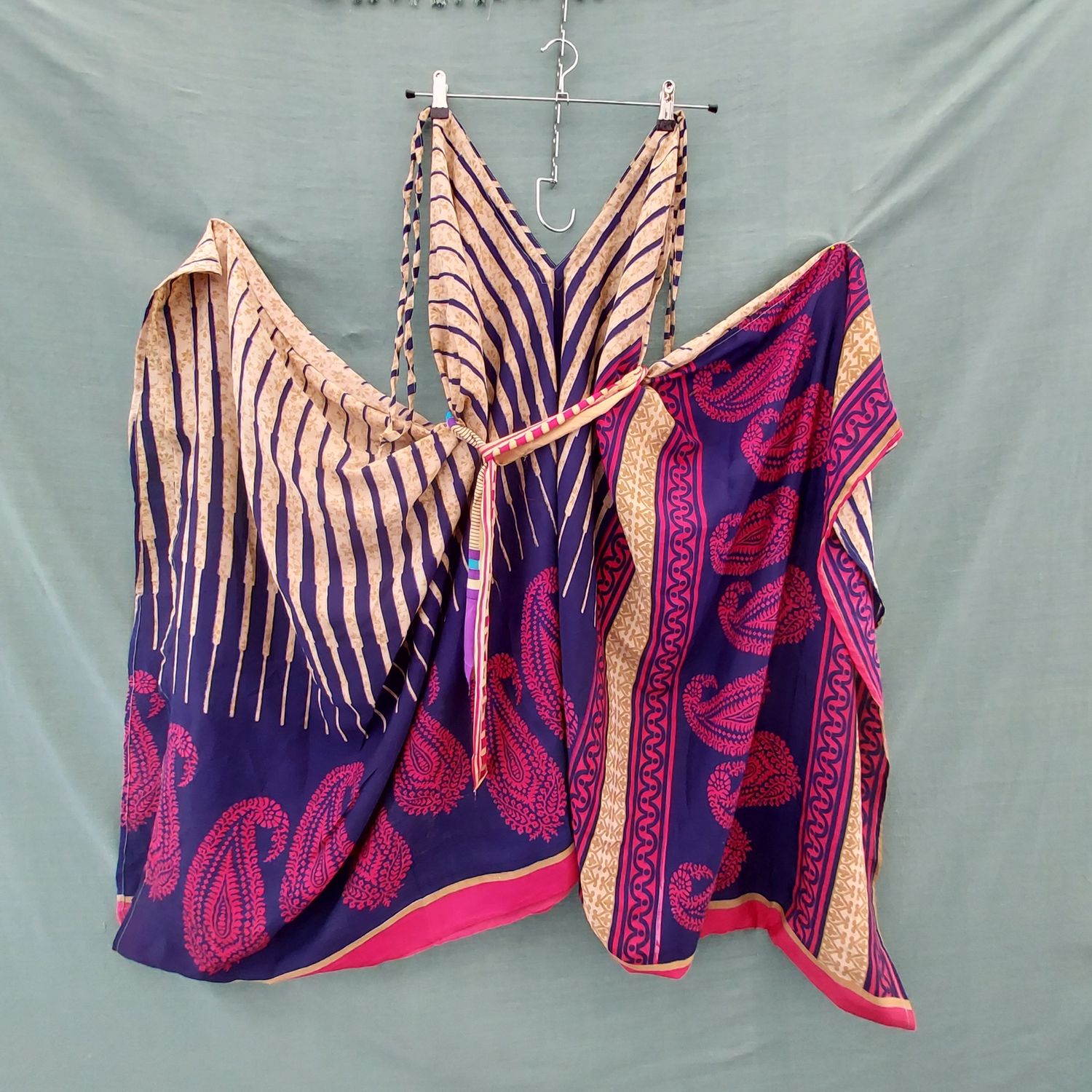 Recycled Sari Playsuit - Fits all Goddesses Recycled Sari Playsuit - Fits all Goddesses