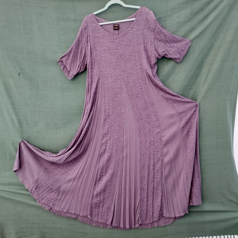 Dusty Lilac Panel Dress - 44" Bust