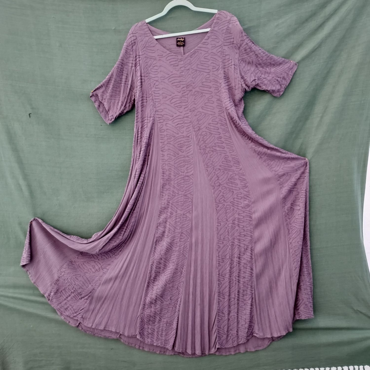 Dusty Lilac Panel Dress - 44 Dusty Lilac Panel Dress - 44" Bust