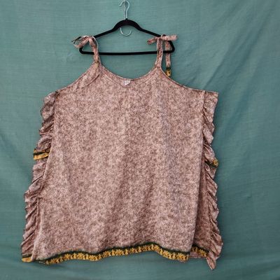 Recycled Sari Spaghetti Strap Dress/Top- Fits all Goddesses 56 Recycled Sari Spaghetti Strap Dress/Top- Fits all Goddesses 56" Bust