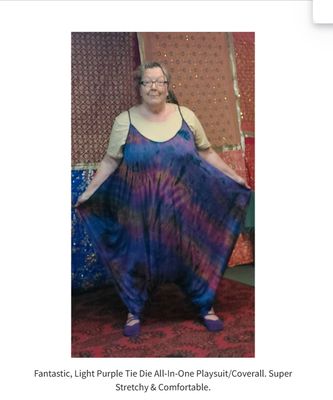 Fantastic, Light Purple Tie Die All-In-One Playsuit/Coverall. Super Stretchy & Comfortable. Fantastic, Light Purple Tie Die All-In-One Playsuit/Coverall. Super Stretchy & Comfortable.