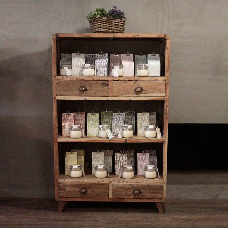 Shelf Display - Recycled Wood - 100x40x160cm Shelf Display - Recycled Wood - 100x40x160cm