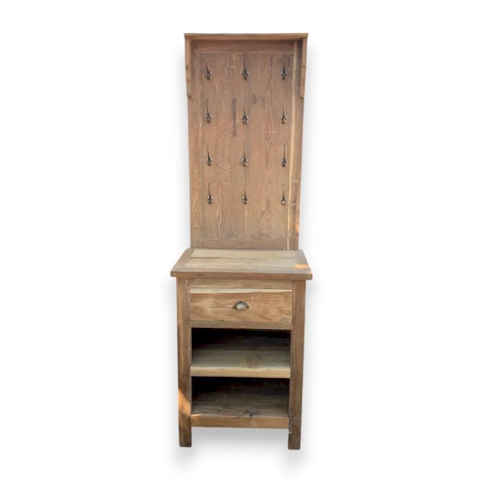 Display Stand with Hooks and Storage Display Stand with Hooks and Storage