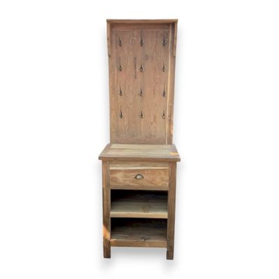 Display Stand with Hooks and Storage Display Stand with Hooks and Storage