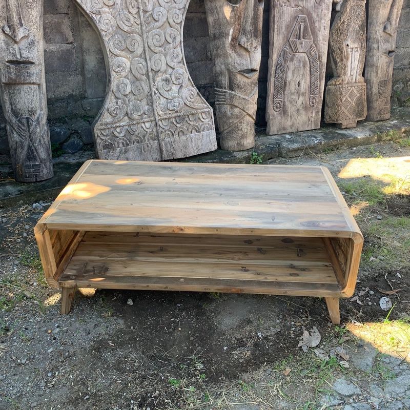 Large Coffee Table - Made using recycled Teak from Retired Fishing Boats Large Coffee Table - Made using recycled Teak from Retired Fishing Boats
