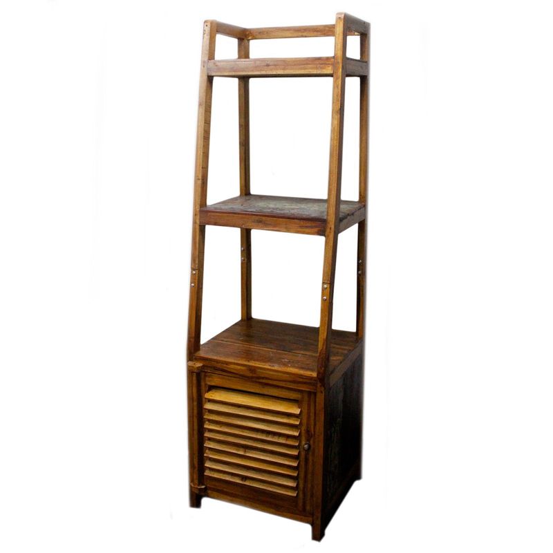 Recycled Teak-wood Open Shelf Display Recycled Teak-wood Open Shelf Display