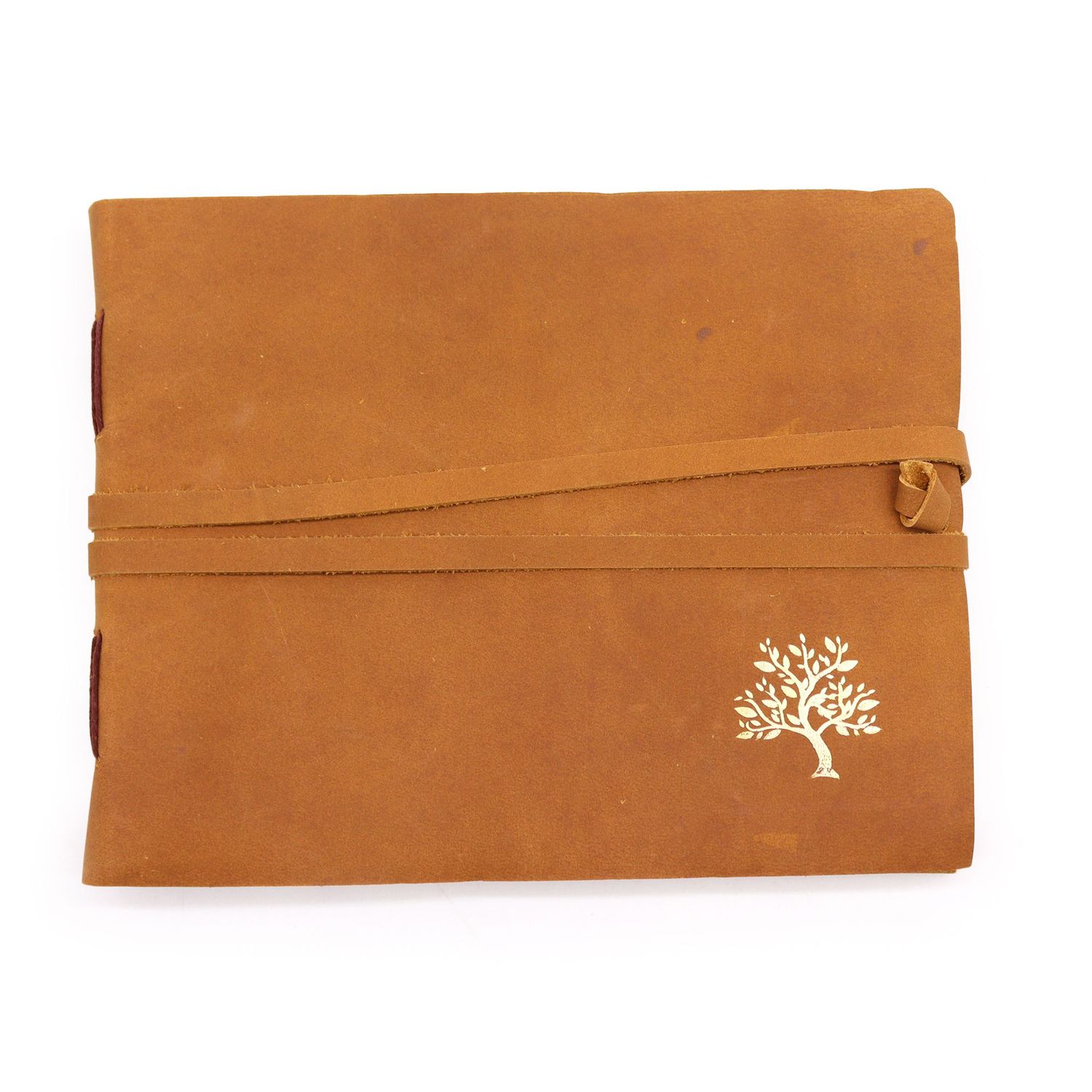 Leather Sketchbook Golden Tree - 144 pages - 18x23cm Leather Sketchbook Golden Tree - 144 pages - 18x23cm