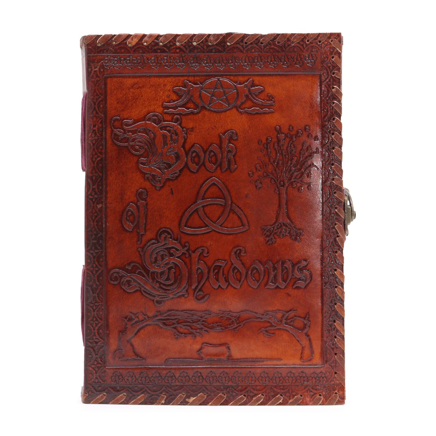 Large Book of Shadows - Dark Tan - 200 pages decle-edged - 25x18x3cm Large Book of Shadows - Dark Tan - 200 pages decle-edged - 25x18x3cm