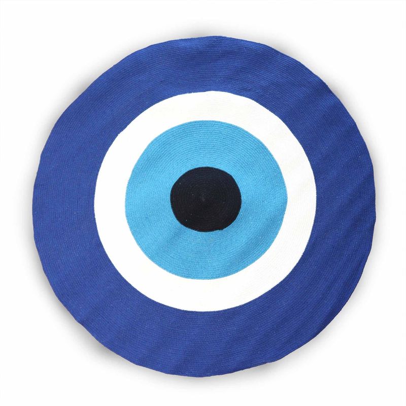 Cotton Rope Evil Eye Rug