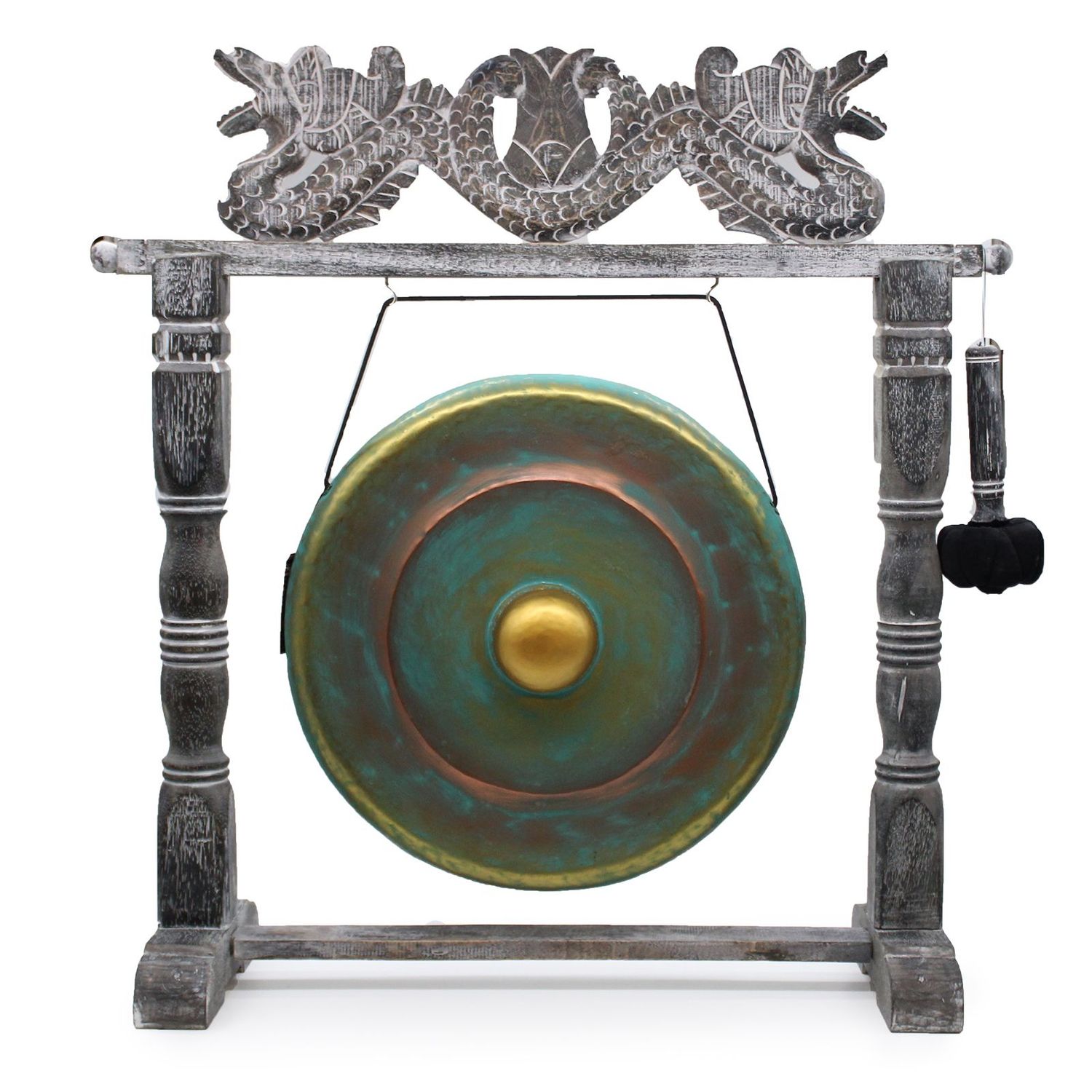 Medium Gong in Stand - 50cm - Greenwash Medium Gong in Stand - 50cm - Greenwash