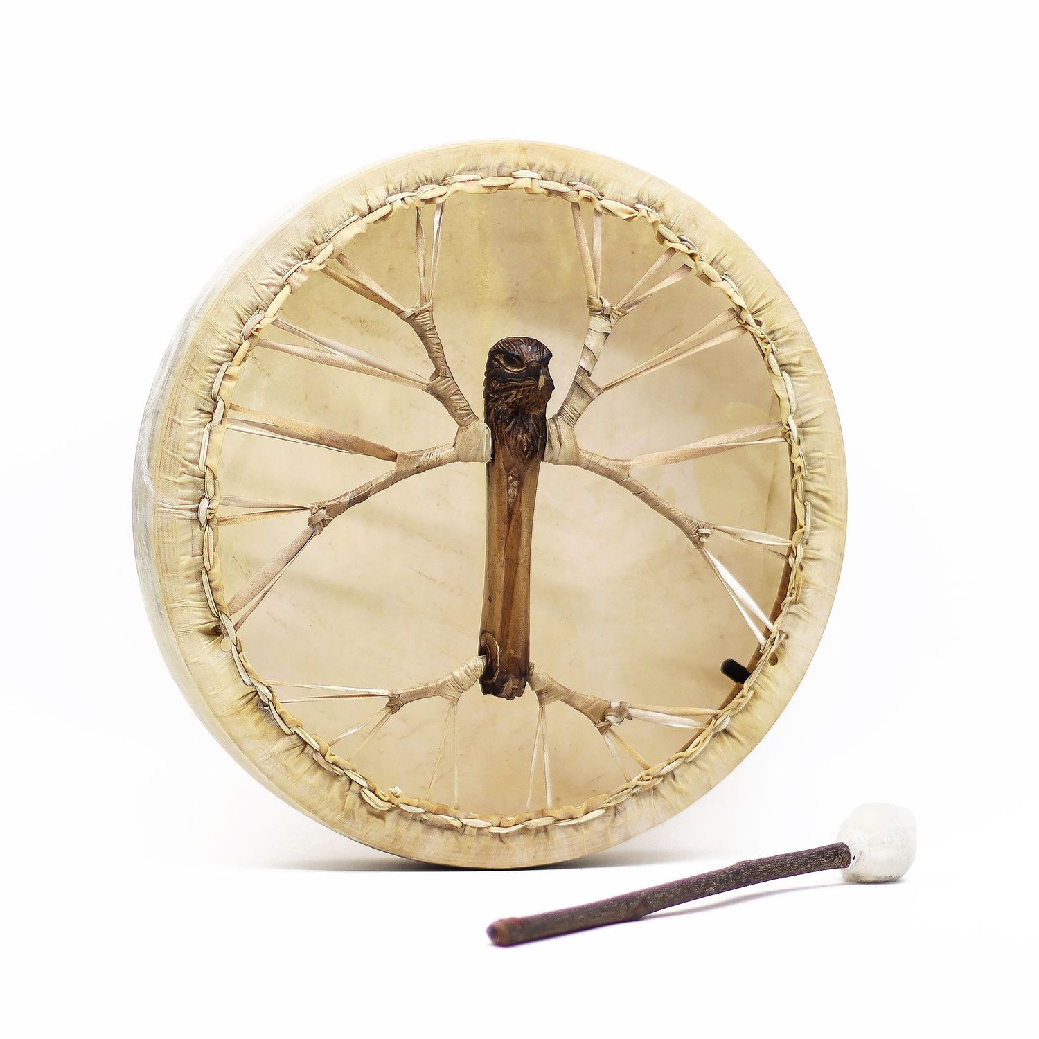 Spirit of the Eagle - Sharman Drum & Stick- Tunable - 40cm Spirit of the Eagle - Sharman Drum & Stick- Tunable - 40cm