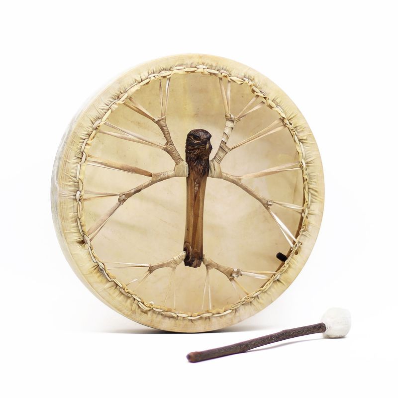 Spirit of the Eagle - Sharman Drum & Stick- Tunable - 40cm Spirit of the Eagle - Sharman Drum & Stick- Tunable - 40cm