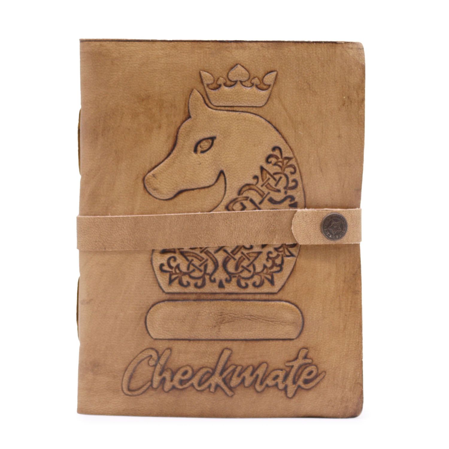 Checkmate Book - Light Tan - 200 pages decle-edged - 20x15cm Checkmate Book - Light Tan - 200 pages decle-edged - 20x15cm