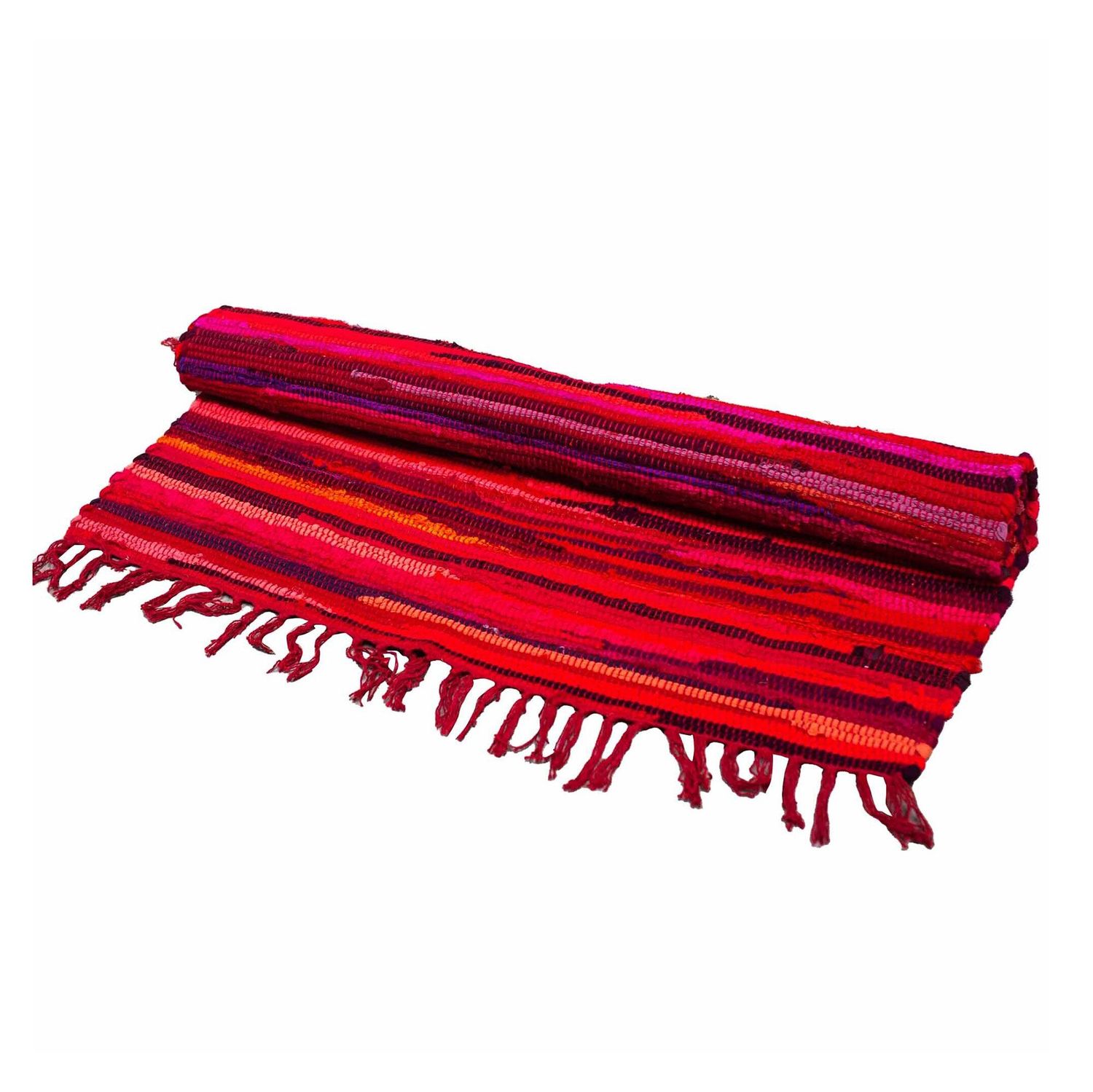 Large Rag Rug - 150x90cm - premium quality - Shocking Pinks Large Rag Rug - 150x90cm - premium quality - Shocking Pinks