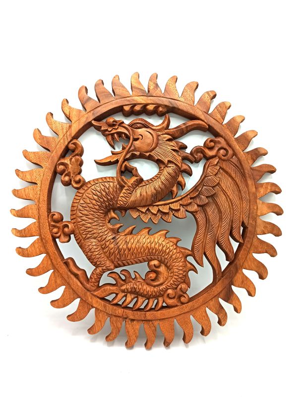 Saur Wood Dragon Panel - 40cm Saur Wood Dragon Panel - 40cm