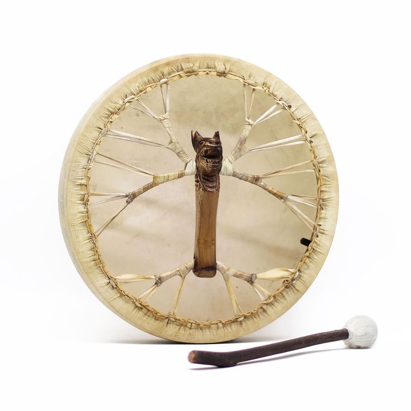 Spirit of the Dragon - Shaman Drum & Stick- Tunable - 40cm Spirit of the Dragon - Shaman Drum & Stick- Tunable - 40cm