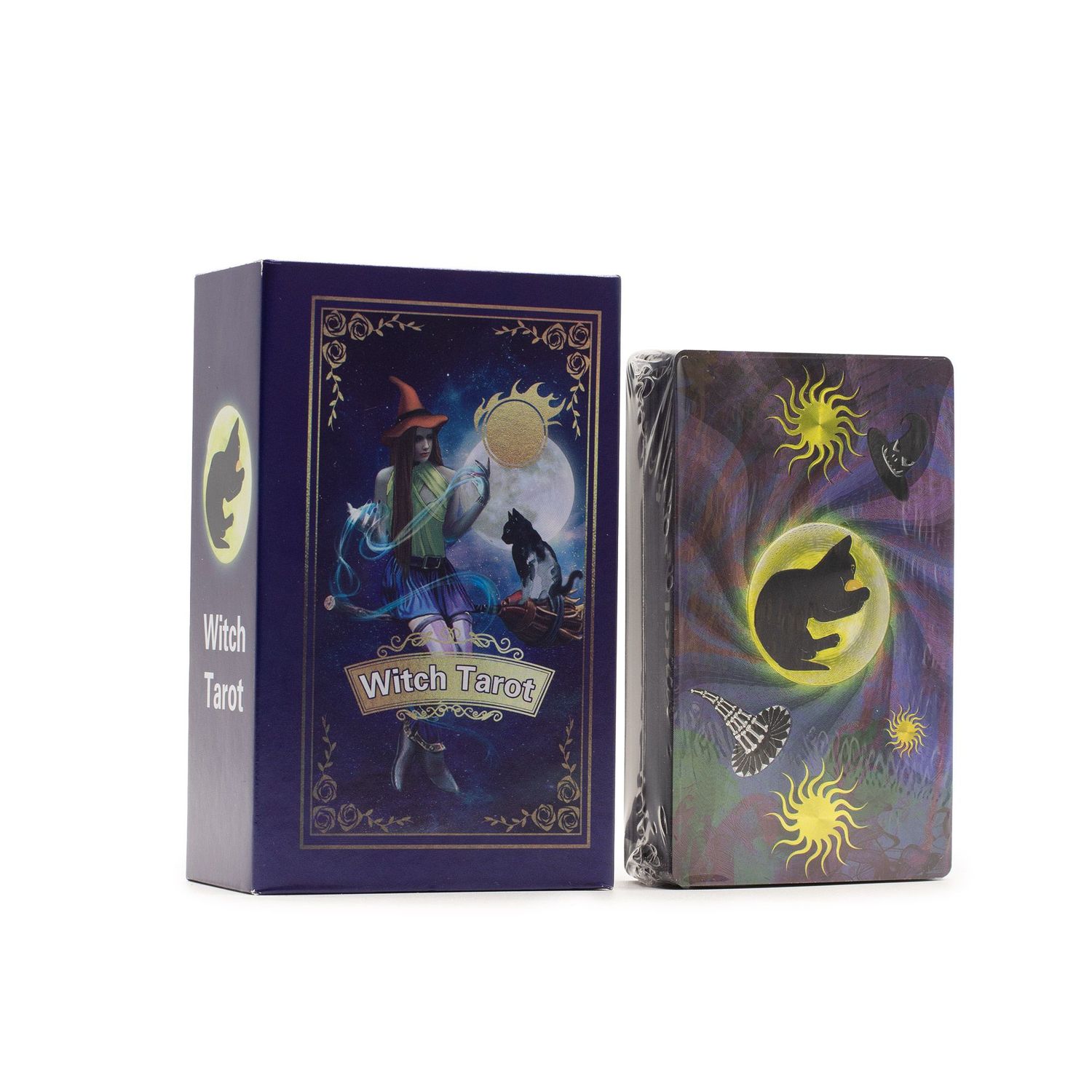 Purple Foil Tarot Card Set - Witch Tarot - with booklet Purple Foil Tarot Card Set - Witch Tarot - with booklet