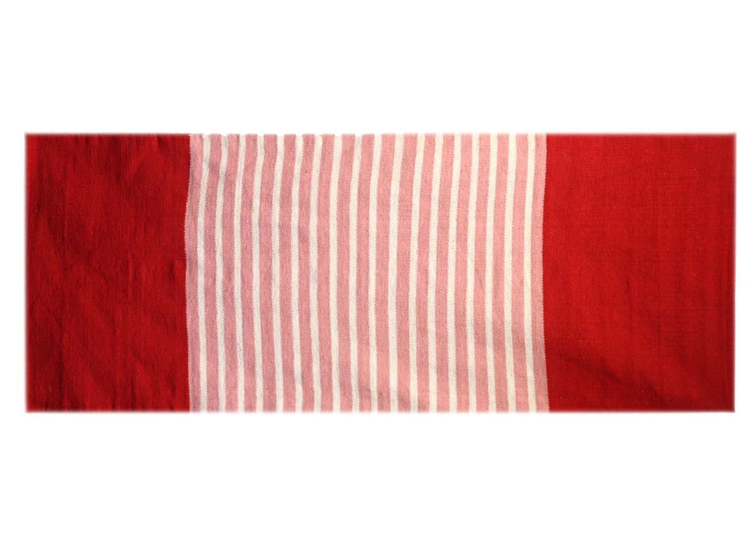 Indian Cotton Rug - 70x170cm - Red/Pink Indian Cotton Rug - 70x170cm - Red/Pink